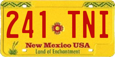 NM license plate 241TNI