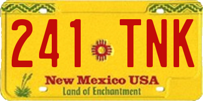 NM license plate 241TNK