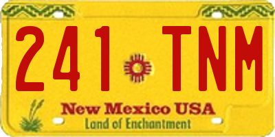 NM license plate 241TNM