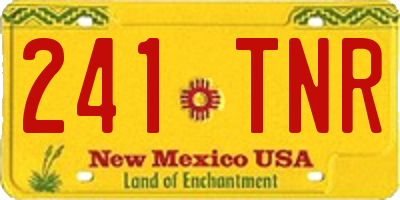 NM license plate 241TNR