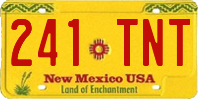 NM license plate 241TNT