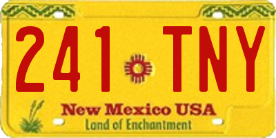 NM license plate 241TNY