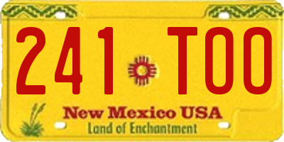 NM license plate 241TOO
