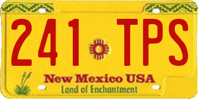 NM license plate 241TPS