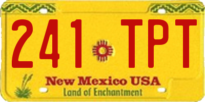 NM license plate 241TPT