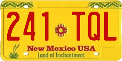 NM license plate 241TQL