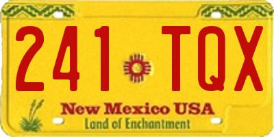 NM license plate 241TQX