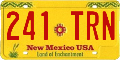 NM license plate 241TRN