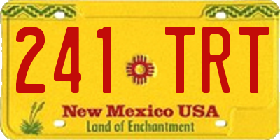 NM license plate 241TRT