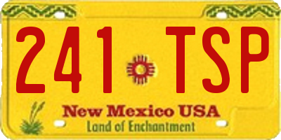 NM license plate 241TSP