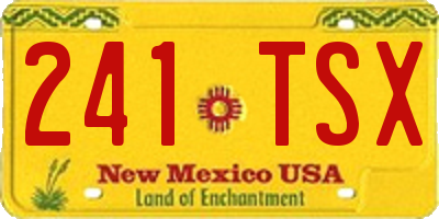 NM license plate 241TSX
