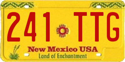 NM license plate 241TTG