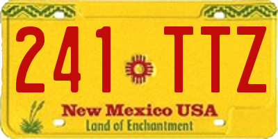 NM license plate 241TTZ