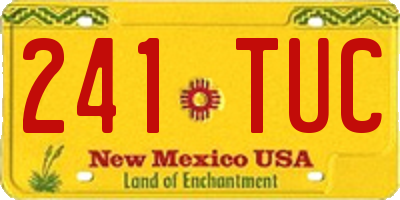 NM license plate 241TUC