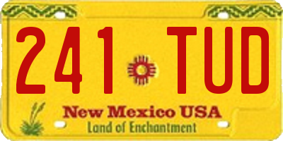 NM license plate 241TUD