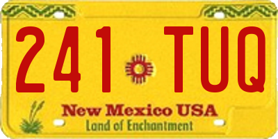 NM license plate 241TUQ