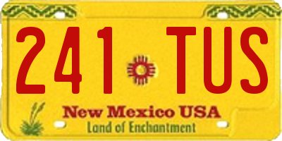 NM license plate 241TUS