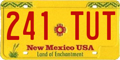 NM license plate 241TUT