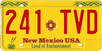 NM license plate 241TVD