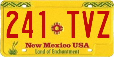 NM license plate 241TVZ
