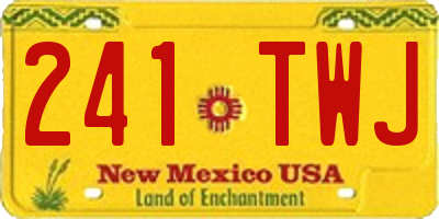 NM license plate 241TWJ