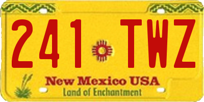 NM license plate 241TWZ