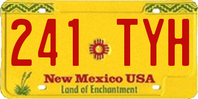 NM license plate 241TYH
