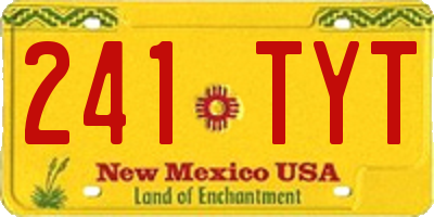 NM license plate 241TYT