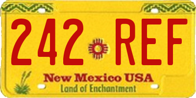 NM license plate 242REF