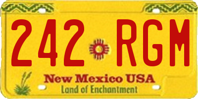 NM license plate 242RGM