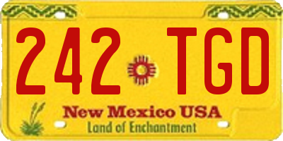 NM license plate 242TGD