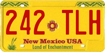 NM license plate 242TLH