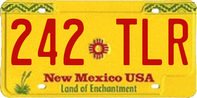 NM license plate 242TLR