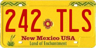 NM license plate 242TLS