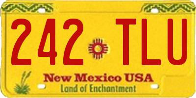 NM license plate 242TLU