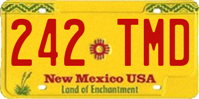 NM license plate 242TMD