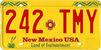 NM license plate 242TMY