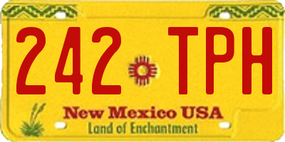 NM license plate 242TPH