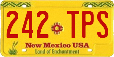 NM license plate 242TPS