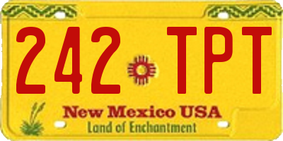 NM license plate 242TPT