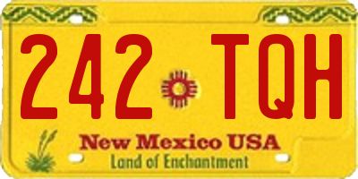 NM license plate 242TQH