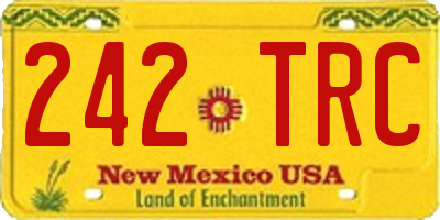 NM license plate 242TRC