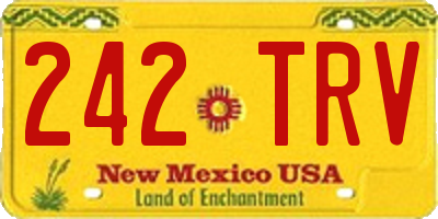 NM license plate 242TRV