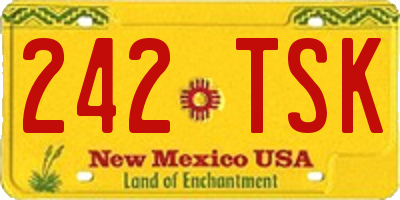 NM license plate 242TSK