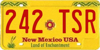 NM license plate 242TSR