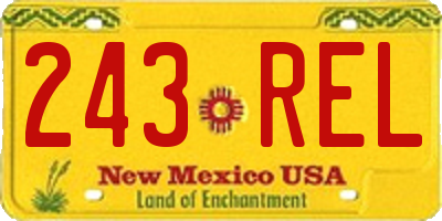 NM license plate 243REL