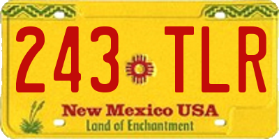 NM license plate 243TLR