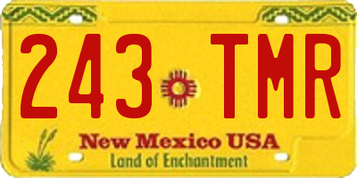 NM license plate 243TMR