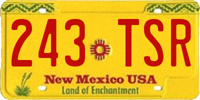 NM license plate 243TSR