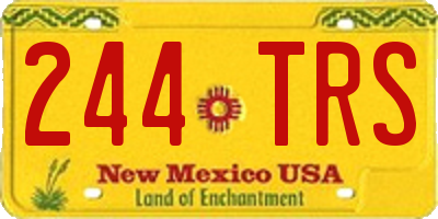 NM license plate 244TRS